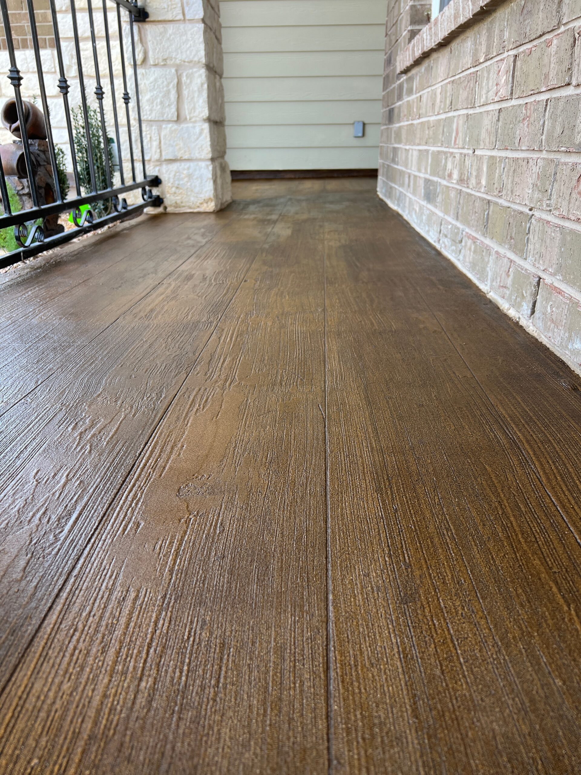 DesigncreteDIY DIY Concrete Overlay Make Your Concrete Look Like Wood