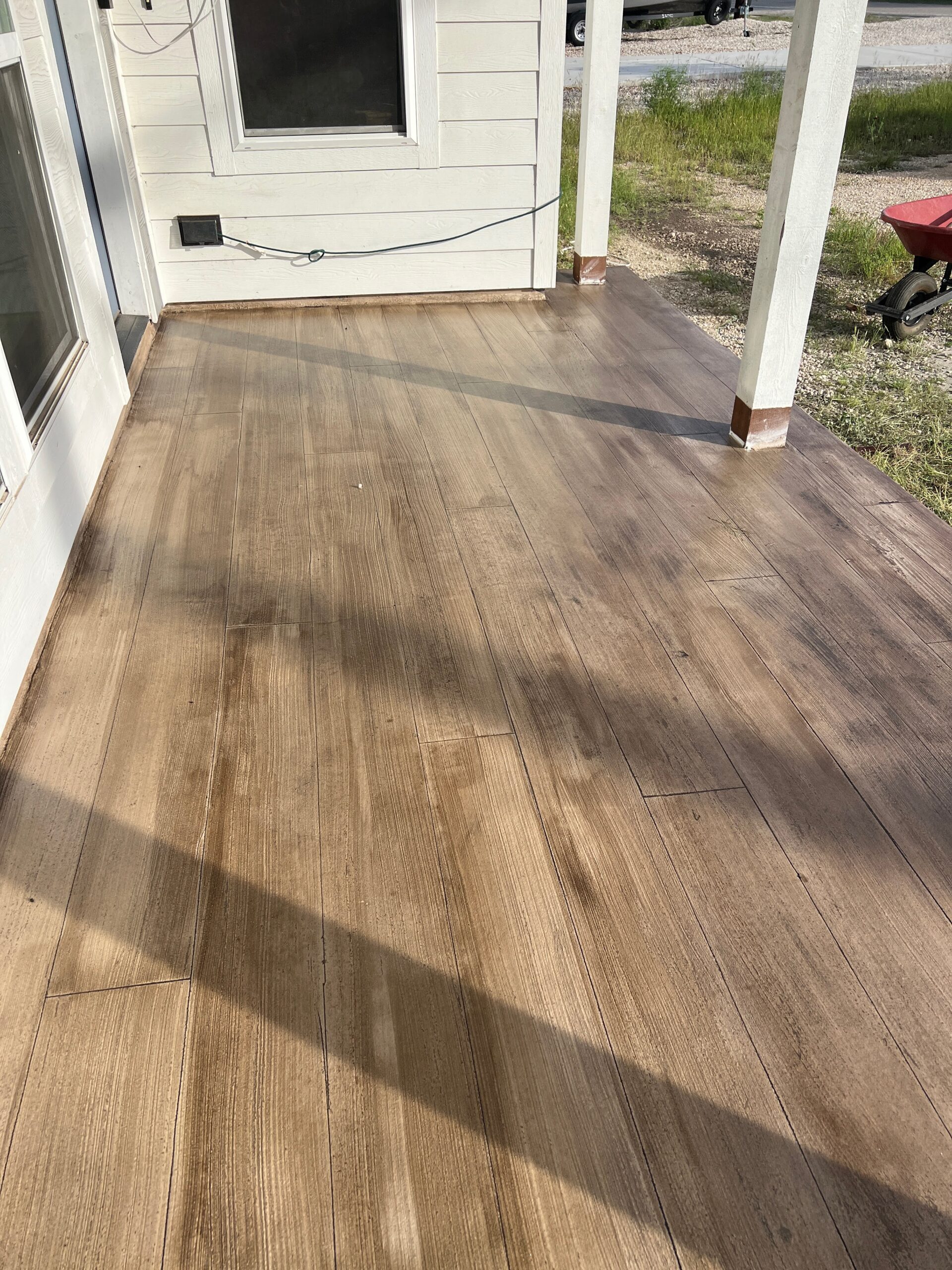 DesigncreteDIY DIY Concrete Overlay Make Your Concrete Look Like Wood