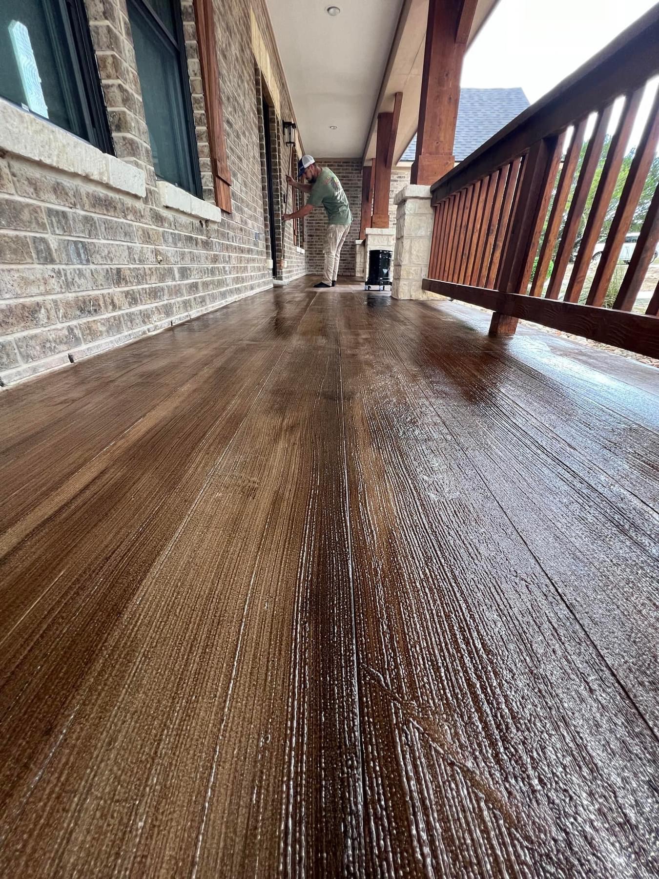 DesigncreteDIY DIY Concrete Overlay Make Your Concrete Look Like Wood